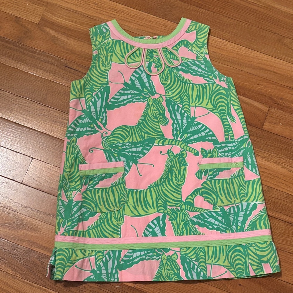 Lilly Pulitzer Vibrant Zebra Print Kids Dress